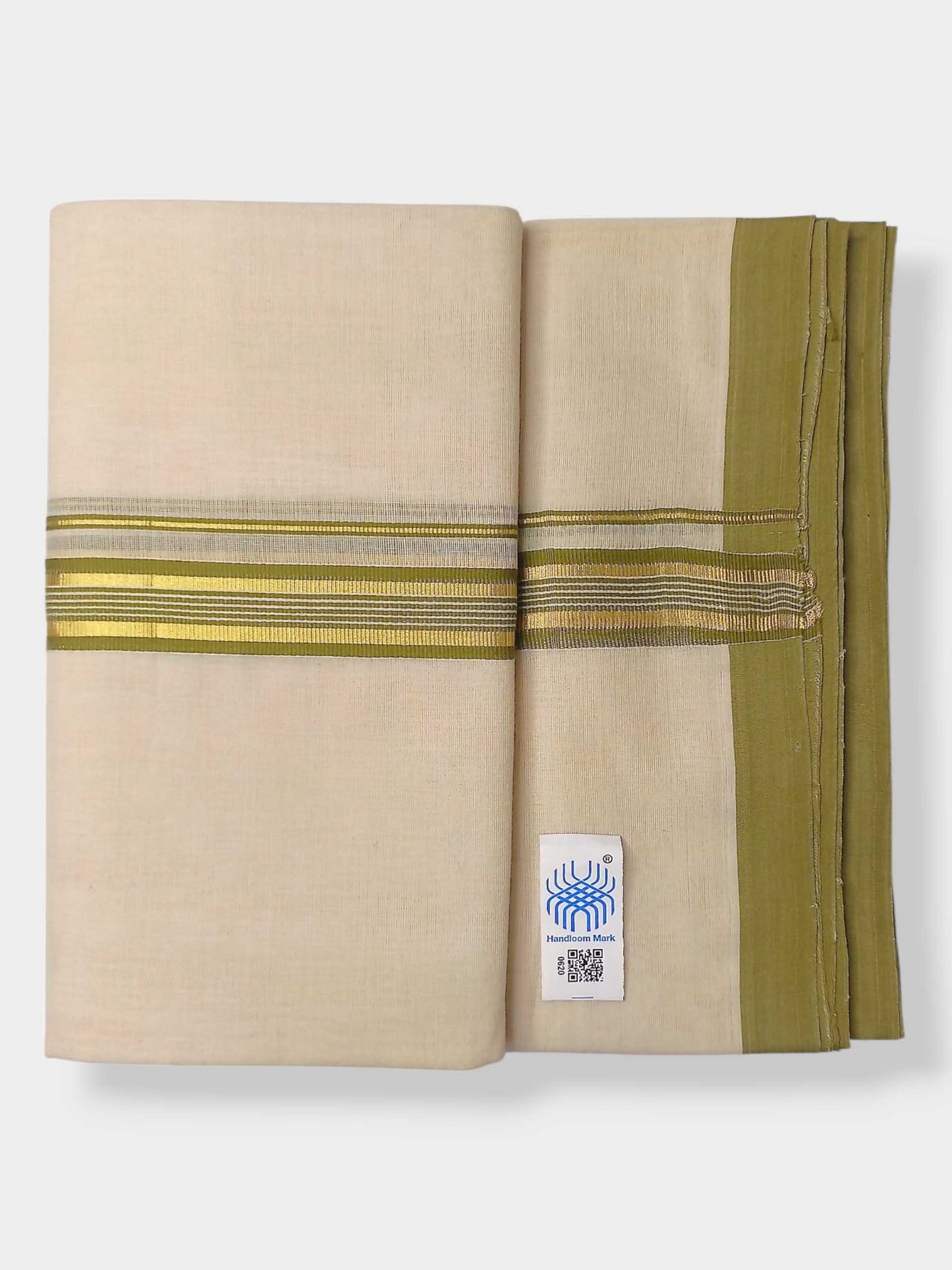 Kerala Balaramapuram Pure Cotton Handloom Mundu/Dhoti