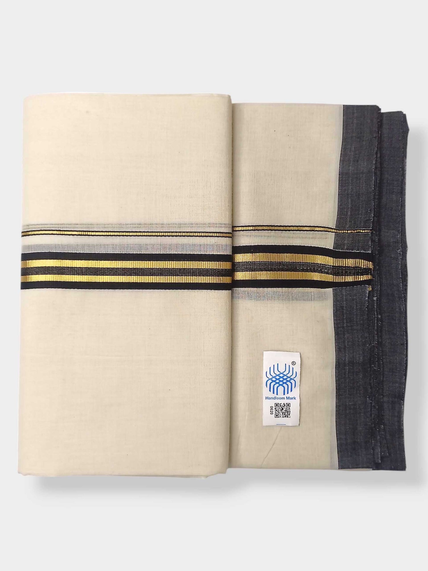 Kerala Balaramapuram Pure Cotton Handloom Mundu/Dhoti