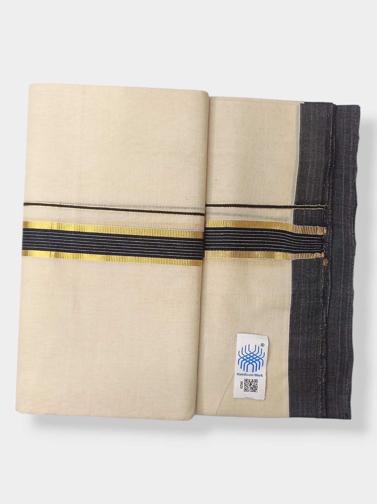 Kerala Balaramapuram Pure Cotton Handloom Mundu/Dhoti