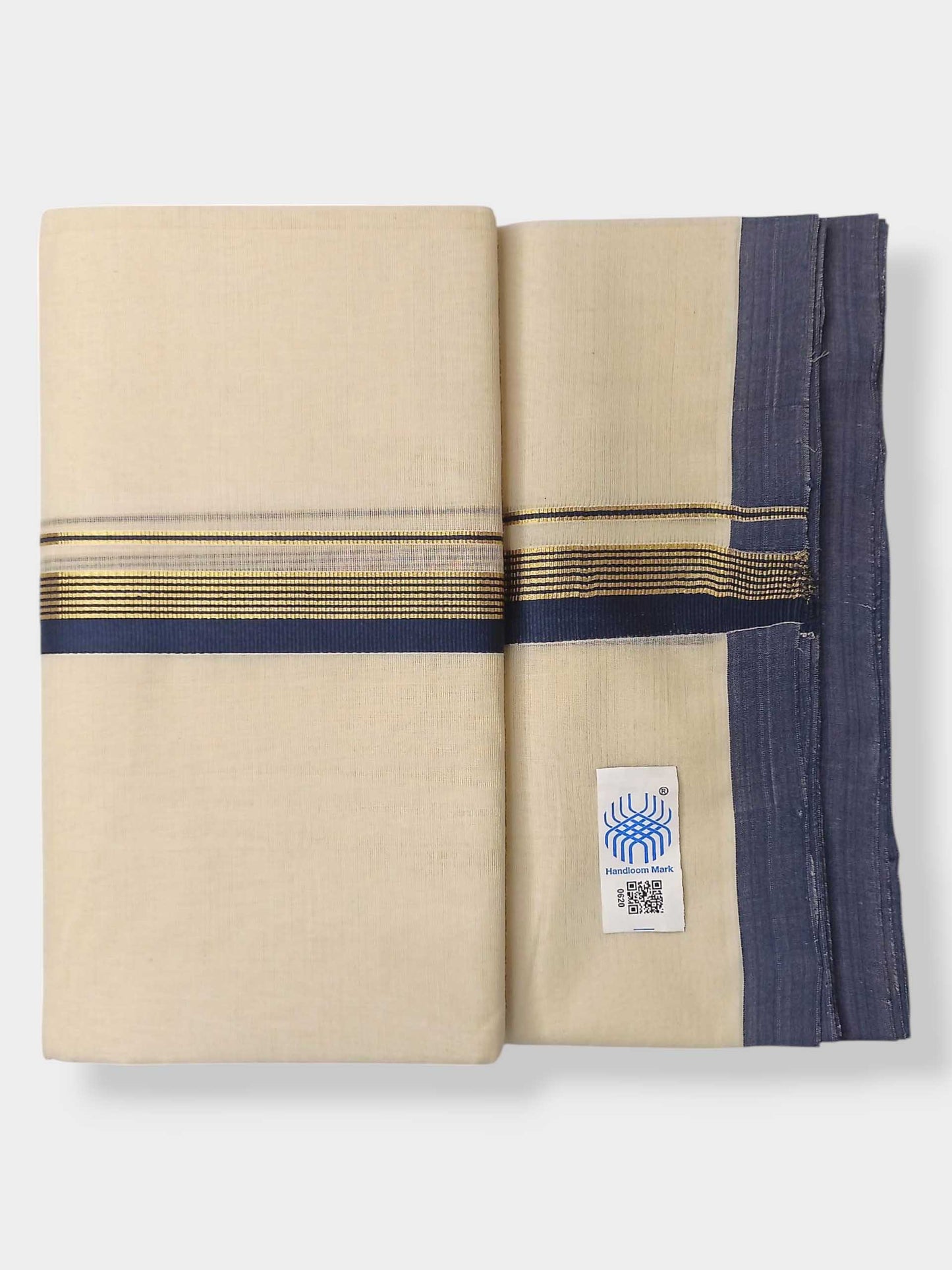 Kerala Balaramapuram Pure Cotton Handloom Mundu/Dhoti