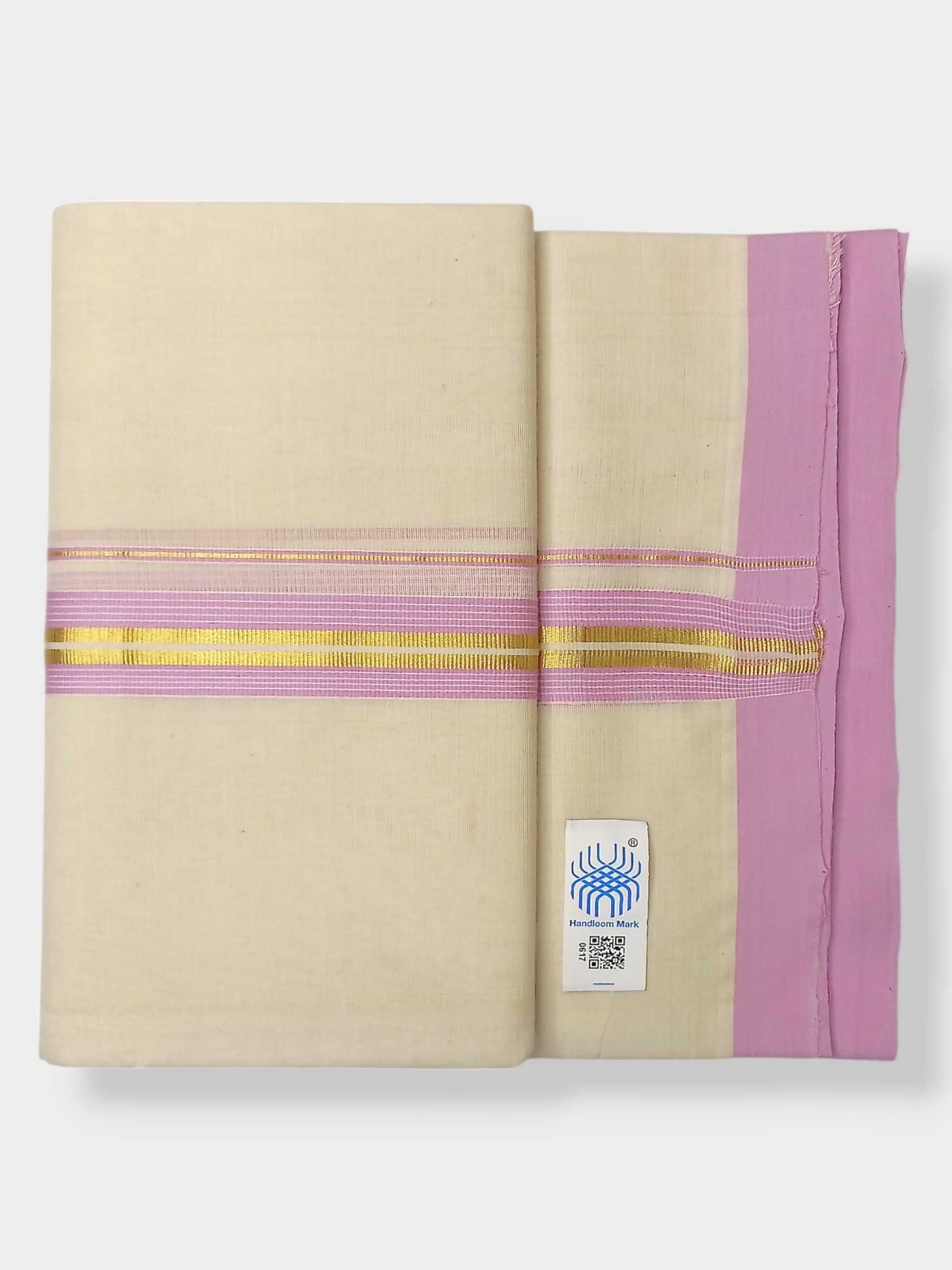 Kerala Balaramapuram Pure Cotton Handloom Mundu/Dhoti