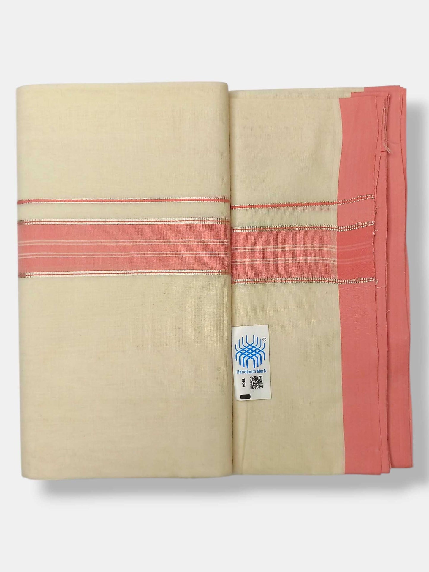 Kerala Balaramapuram Pure Cotton Handloom Mundu/Dhoti