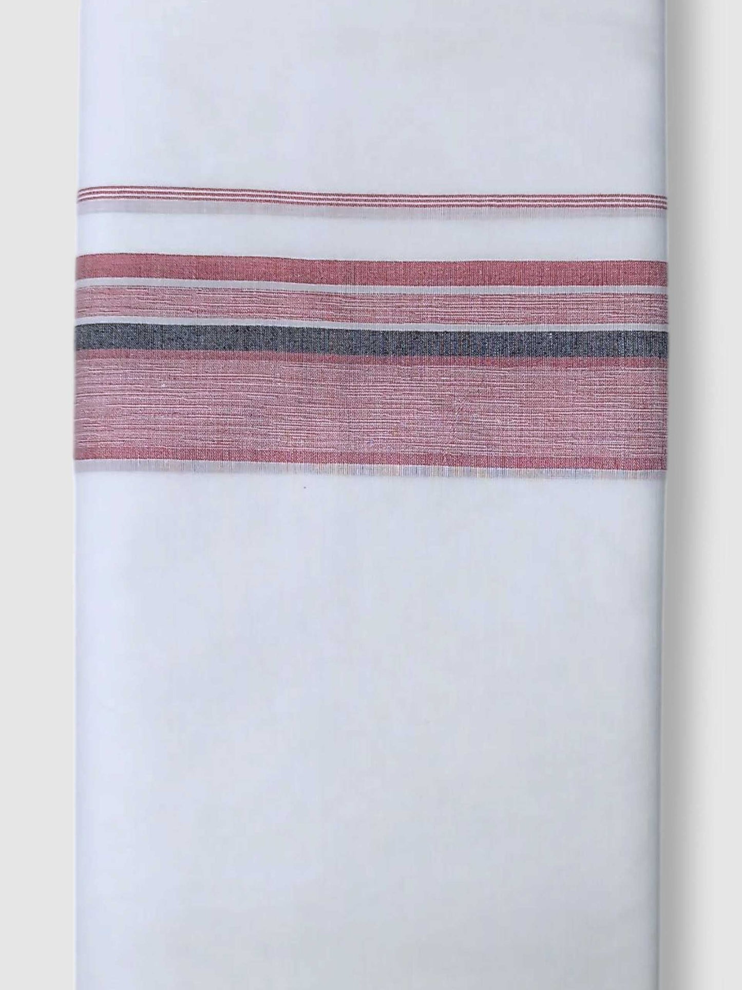 Pure White Cotton Men's Double Dhoti