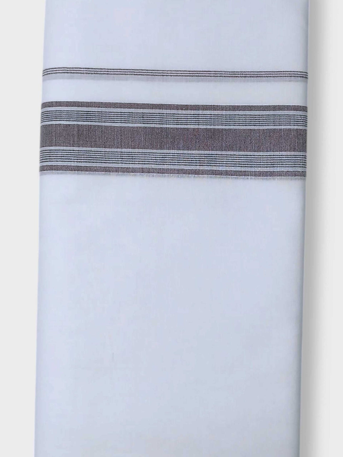 Pure White Cotton Men's Double Dhoti