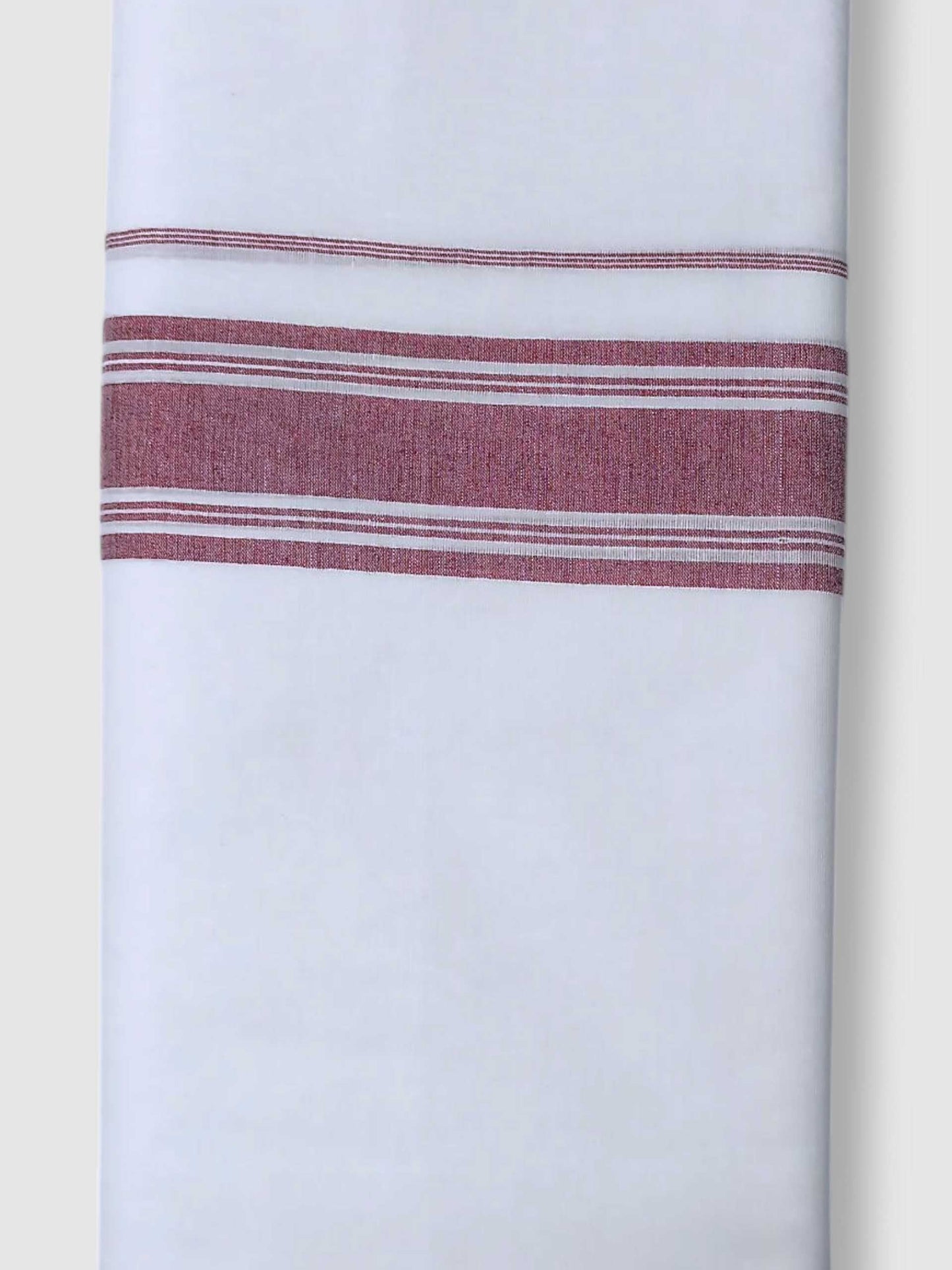 Pure White Cotton Men's Double Dhoti