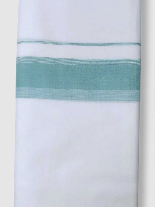 Pure White Cotton Men's Double Dhoti