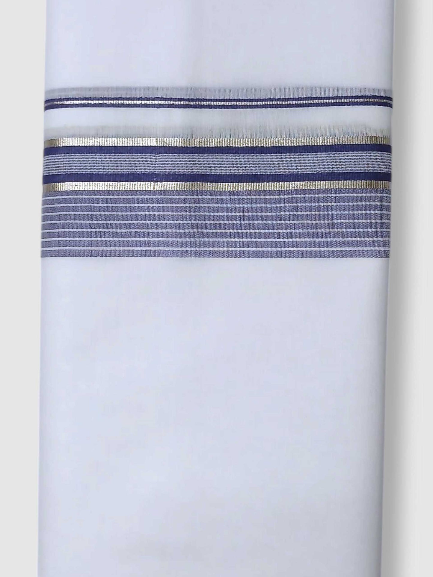 Pure White Cotton Men's Double Dhoti