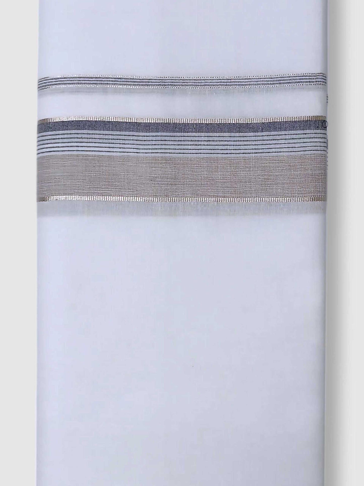 Pure White Cotton Men's Double Dhoti