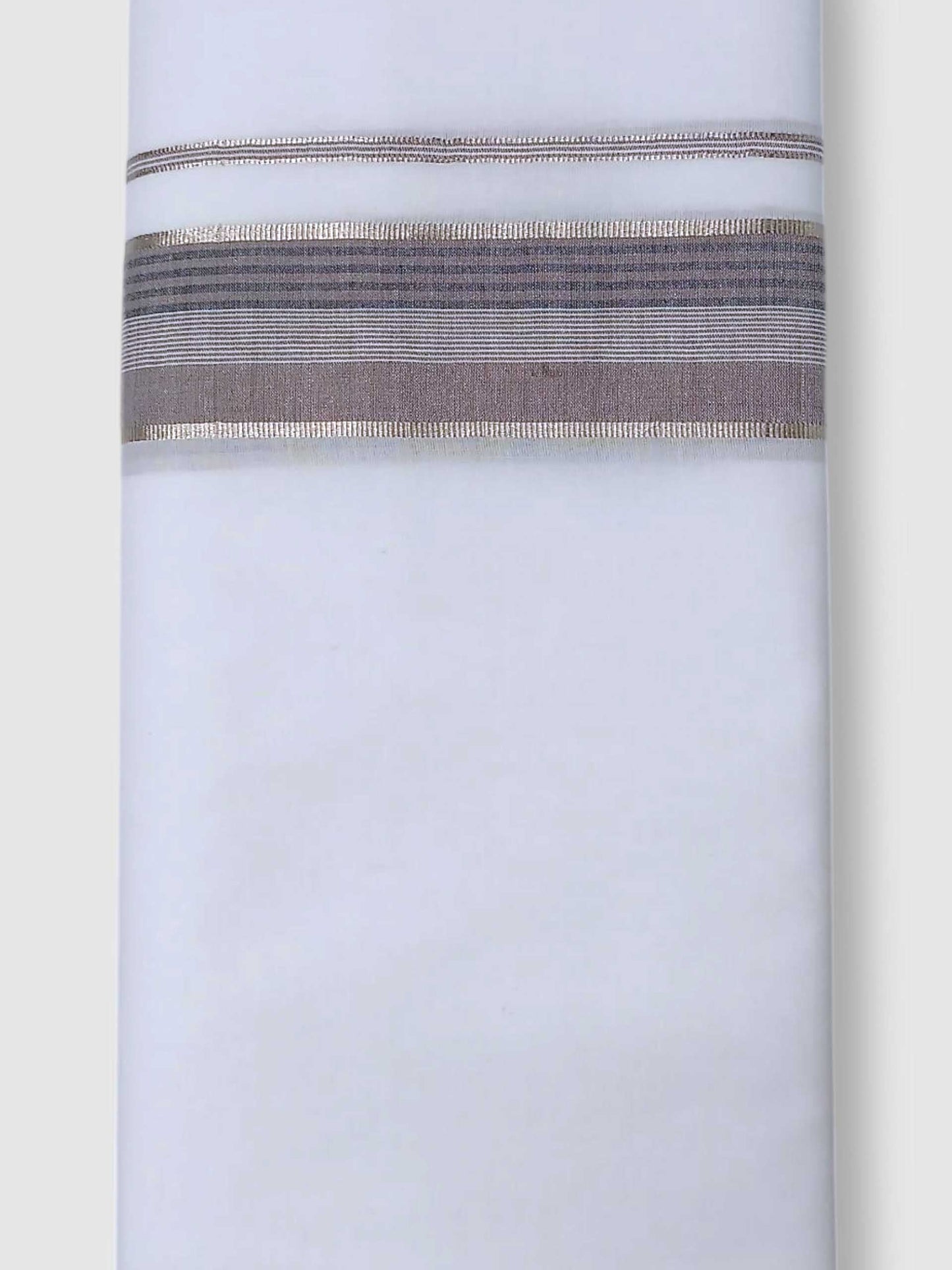 Pure White Cotton Men's Double Dhoti