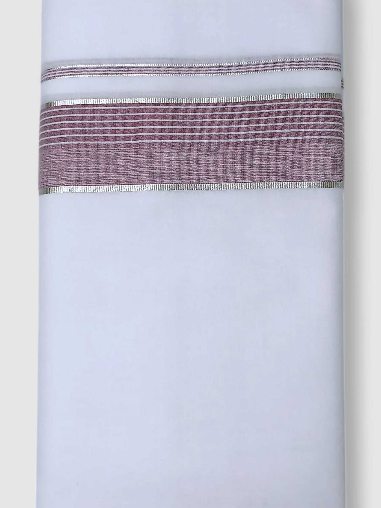 Pure White Cotton Men's Double Dhoti