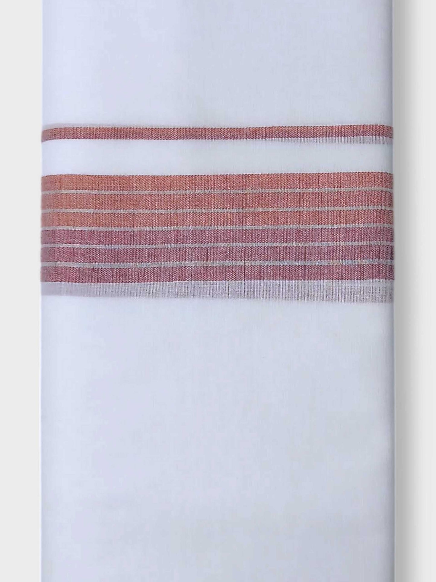 Pure White Cotton Men's Double Dhoti