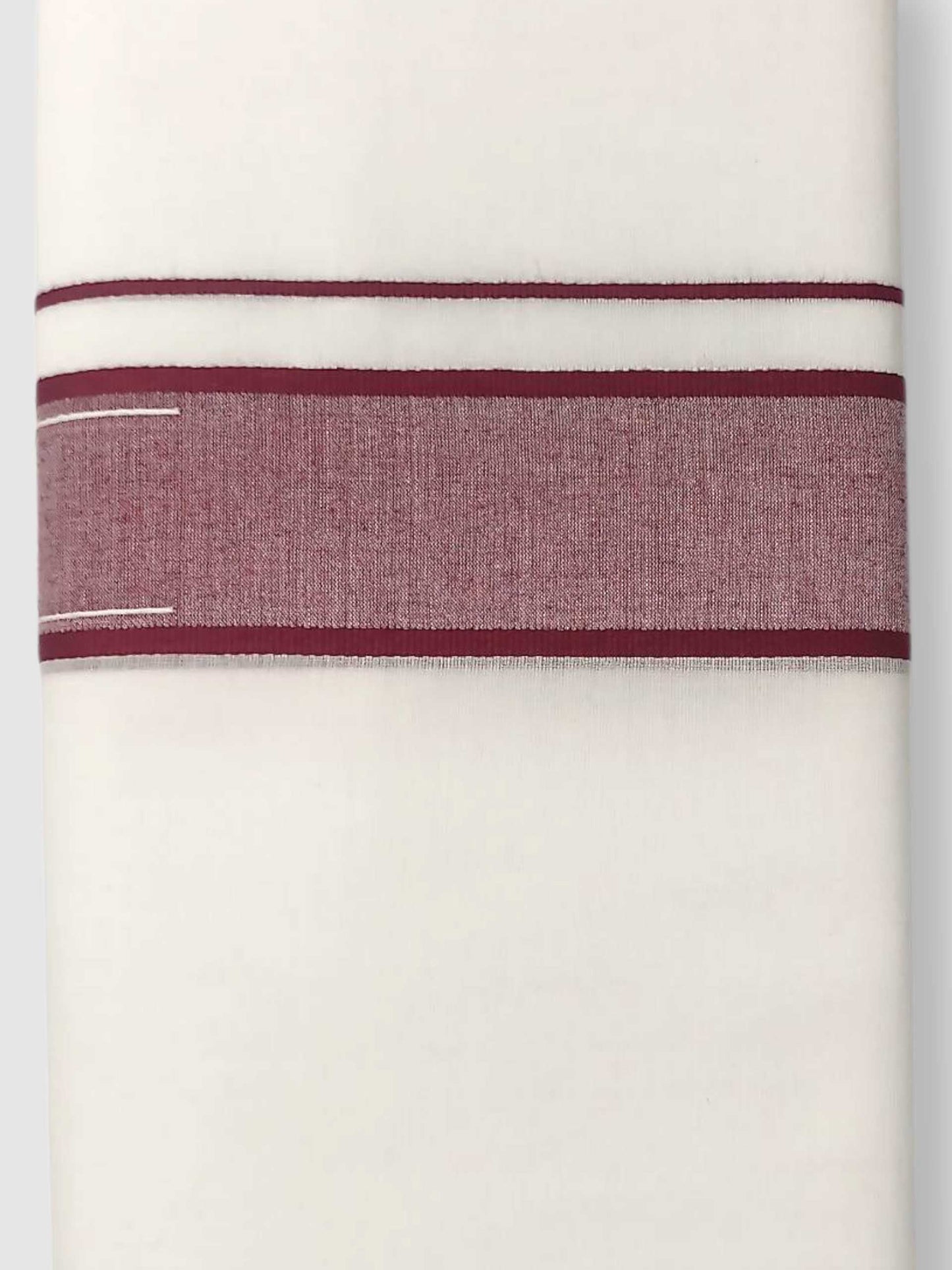 Pure White Cotton Men's Double Dhoti