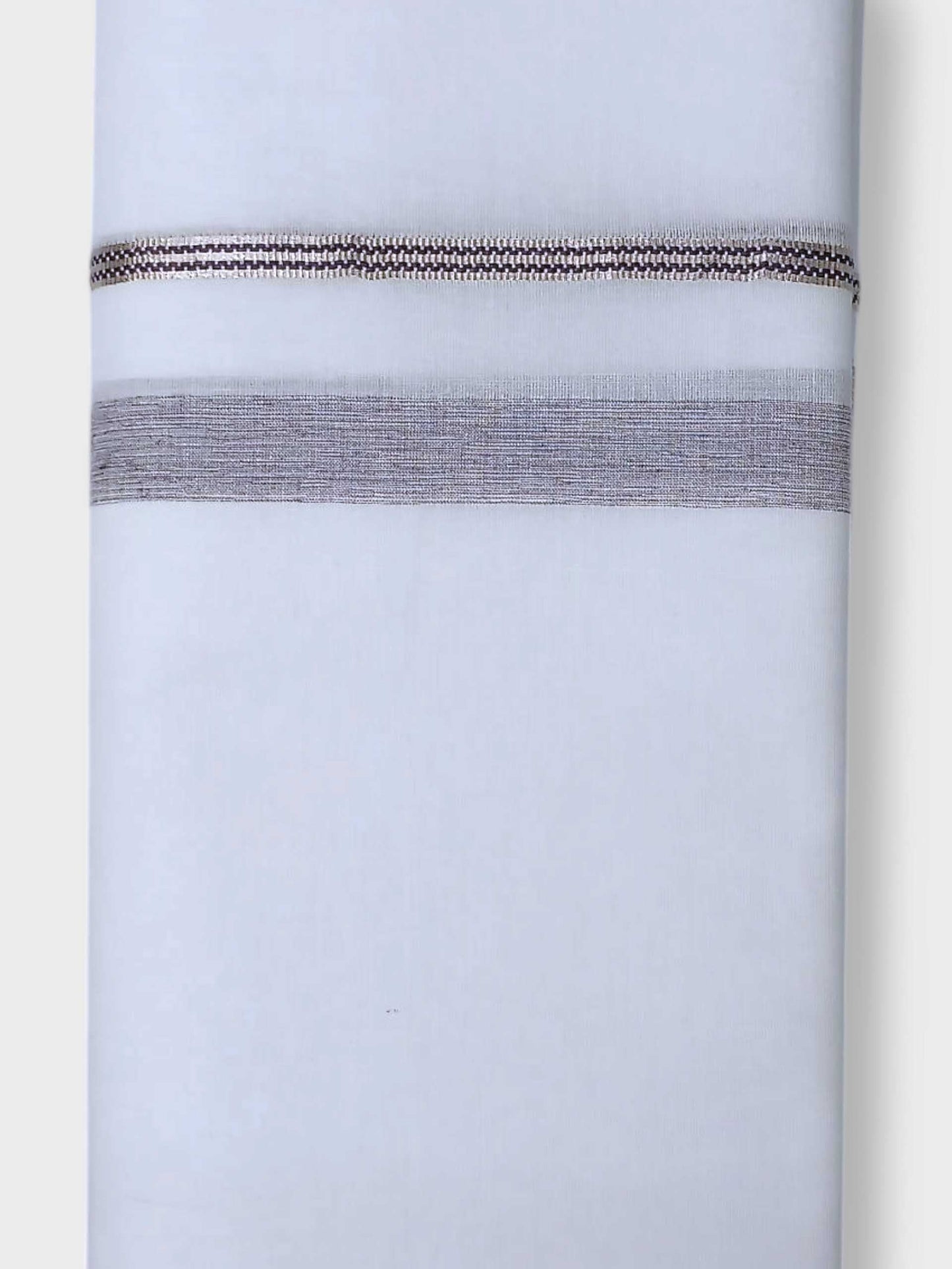 Pure White Cotton Men's Double Dhoti