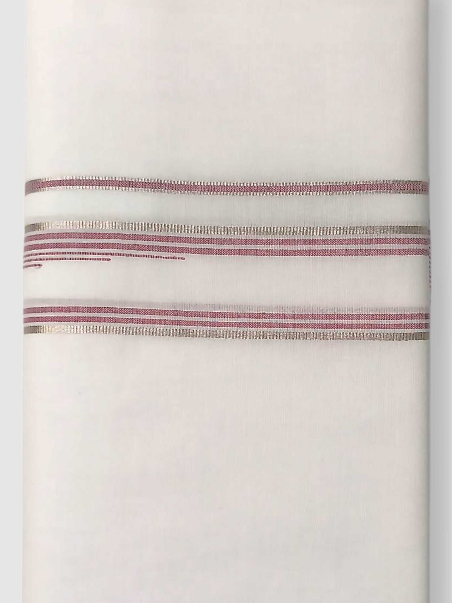 Pure White Cotton Men's Double Dhoti