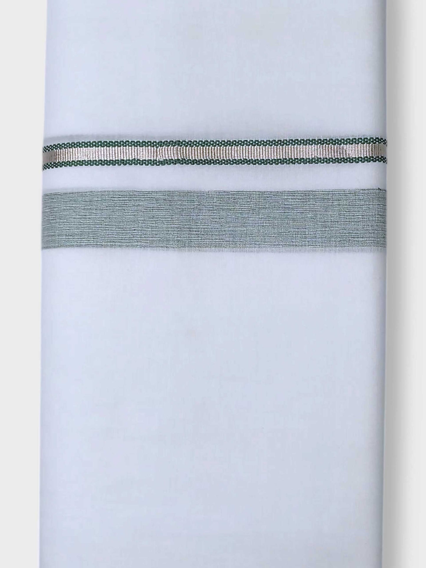 Pure White Cotton Men's Double Dhoti