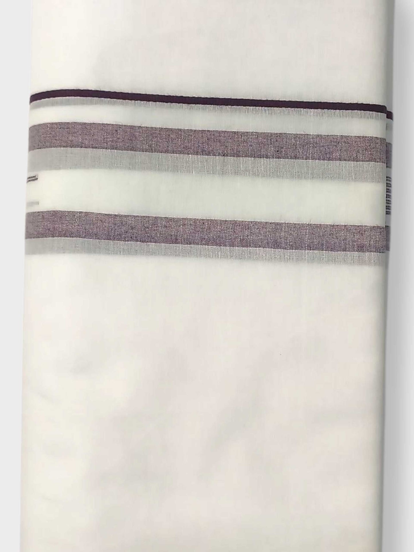 Pure White Cotton Men's Double Dhoti