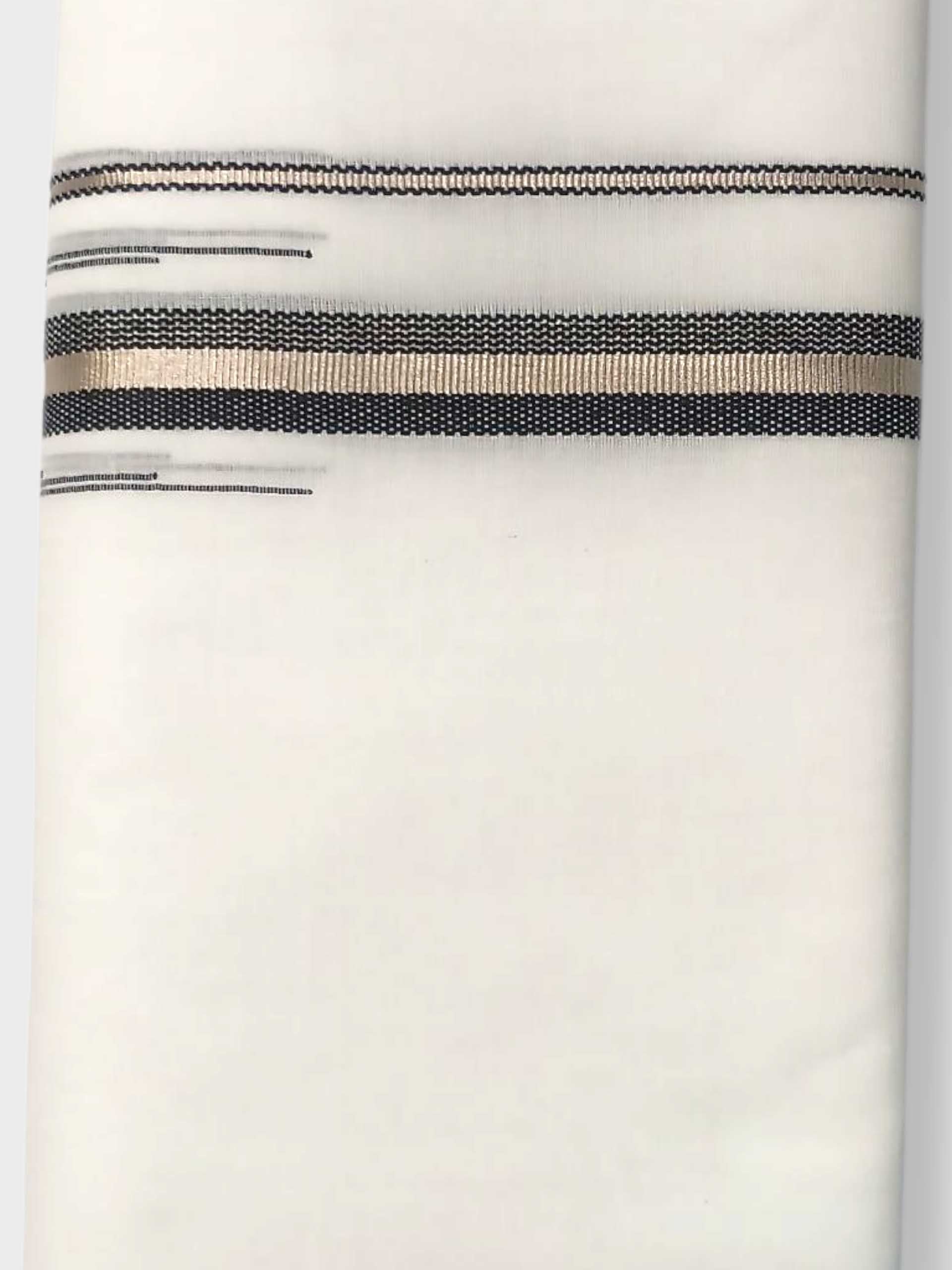 Pure White Cotton Men's Double Dhoti