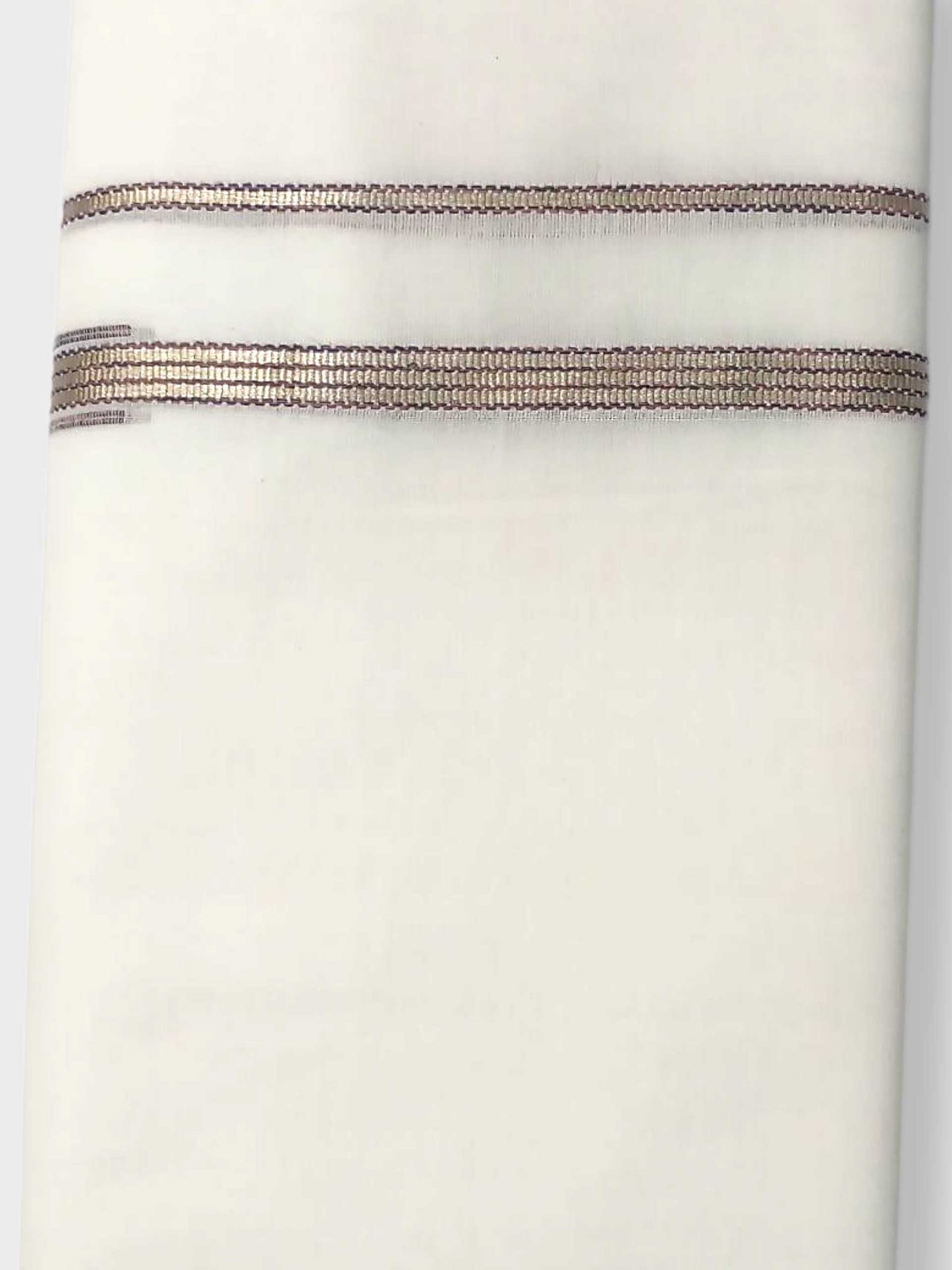 Pure White Cotton Men's Double Dhoti
