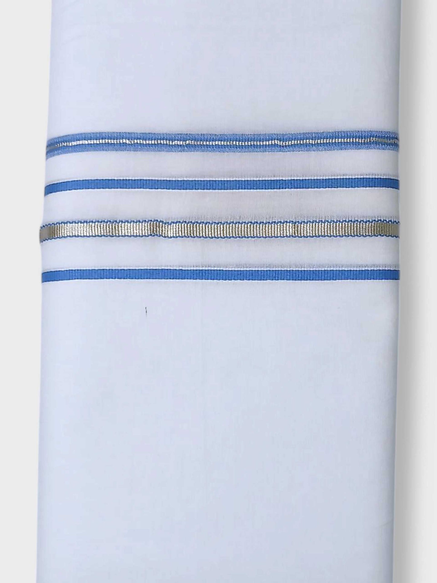 Pure White Cotton Men's Double Dhoti