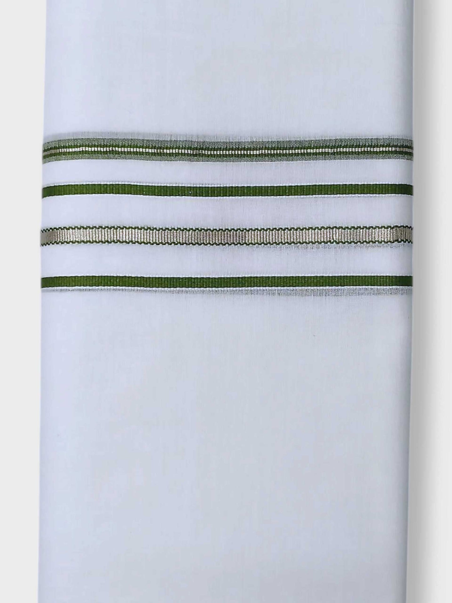 Pure White Cotton Men's Double Dhoti