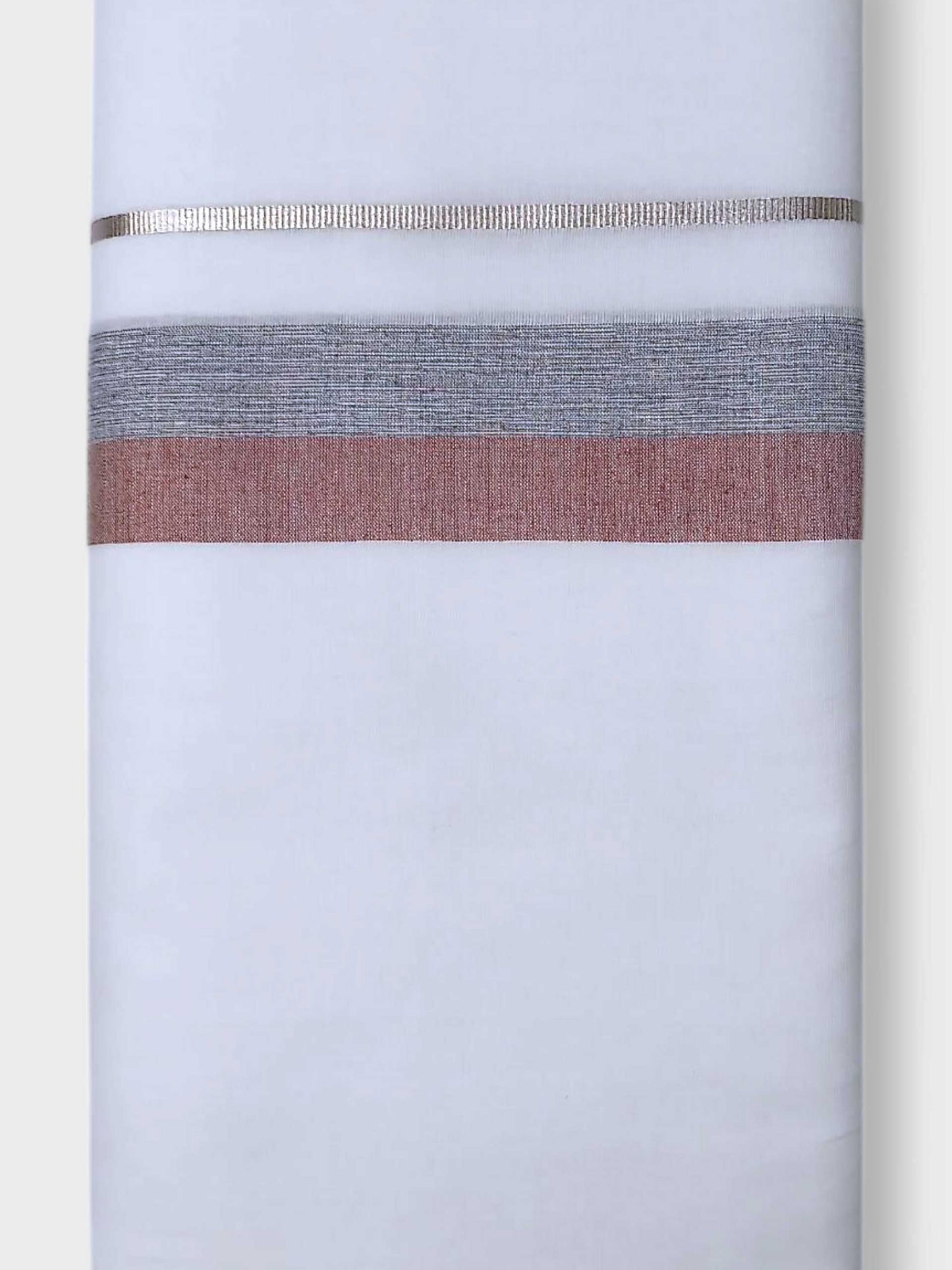 Pure White Cotton Men's Double Dhoti