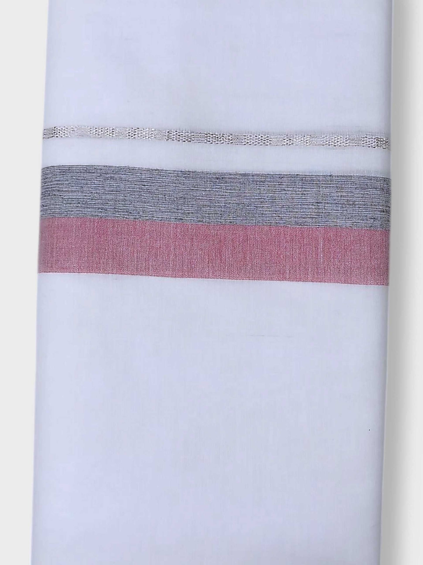 Pure White Cotton Men's Double Dhoti