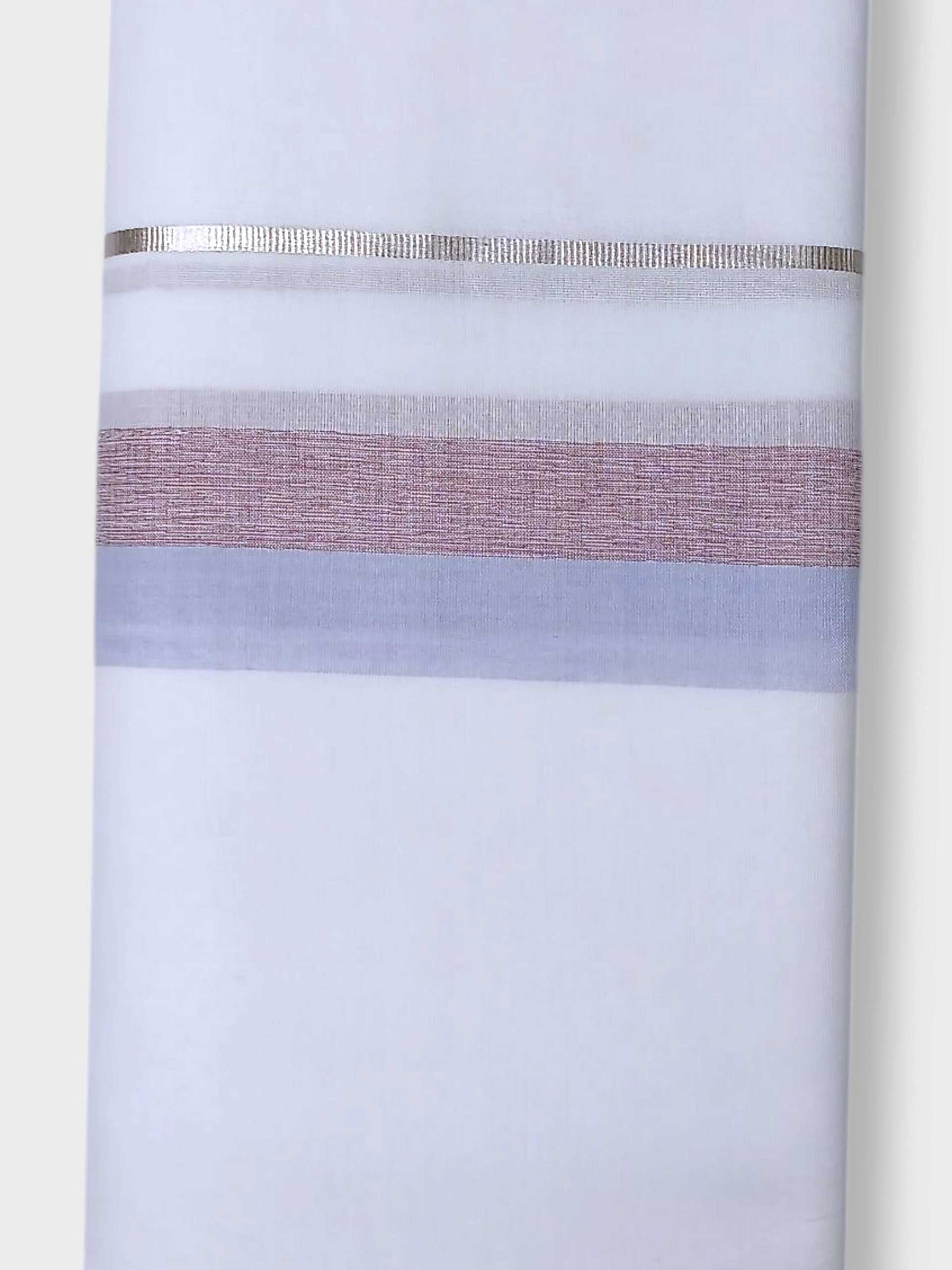 Pure White Cotton Men's Double Dhoti