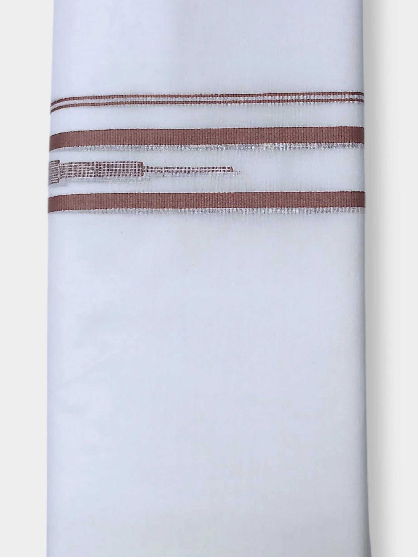 Pure White Cotton Men's Double Dhoti