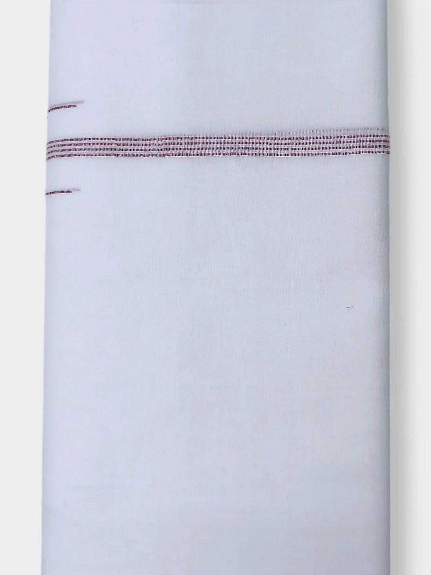 Pure White Cotton Men's Double Dhoti