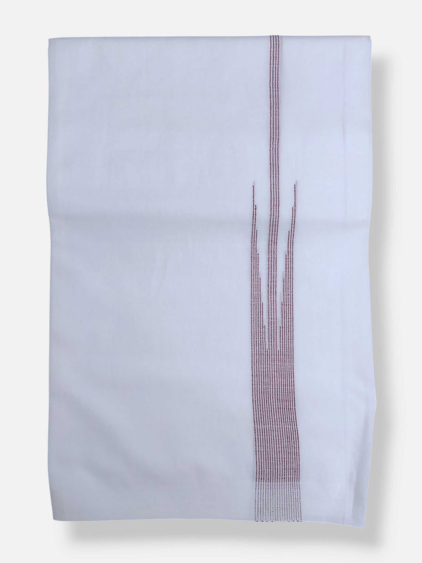 Pure White Cotton Men's Double Dhoti