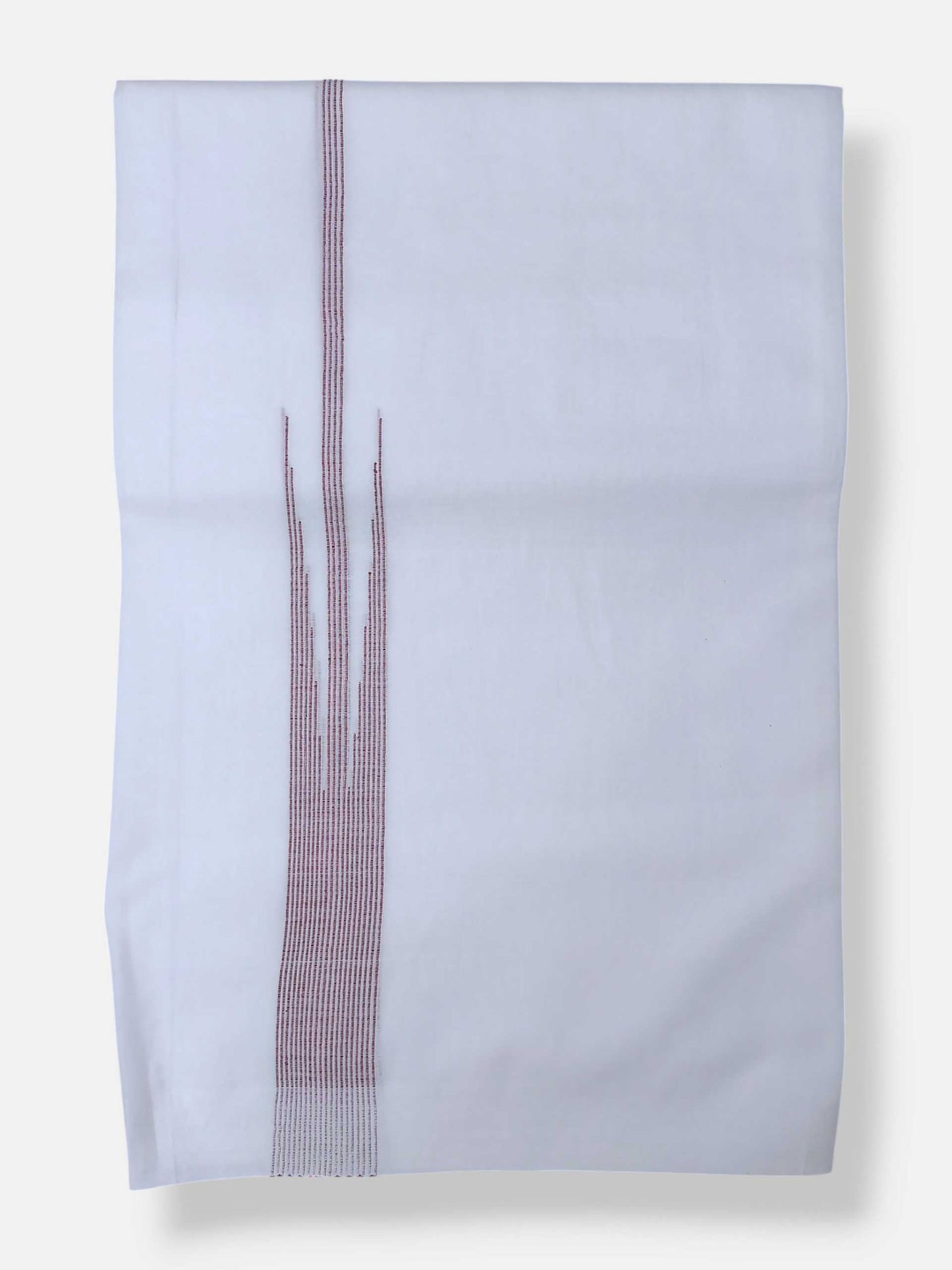 Pure White Cotton Men's Double Dhoti