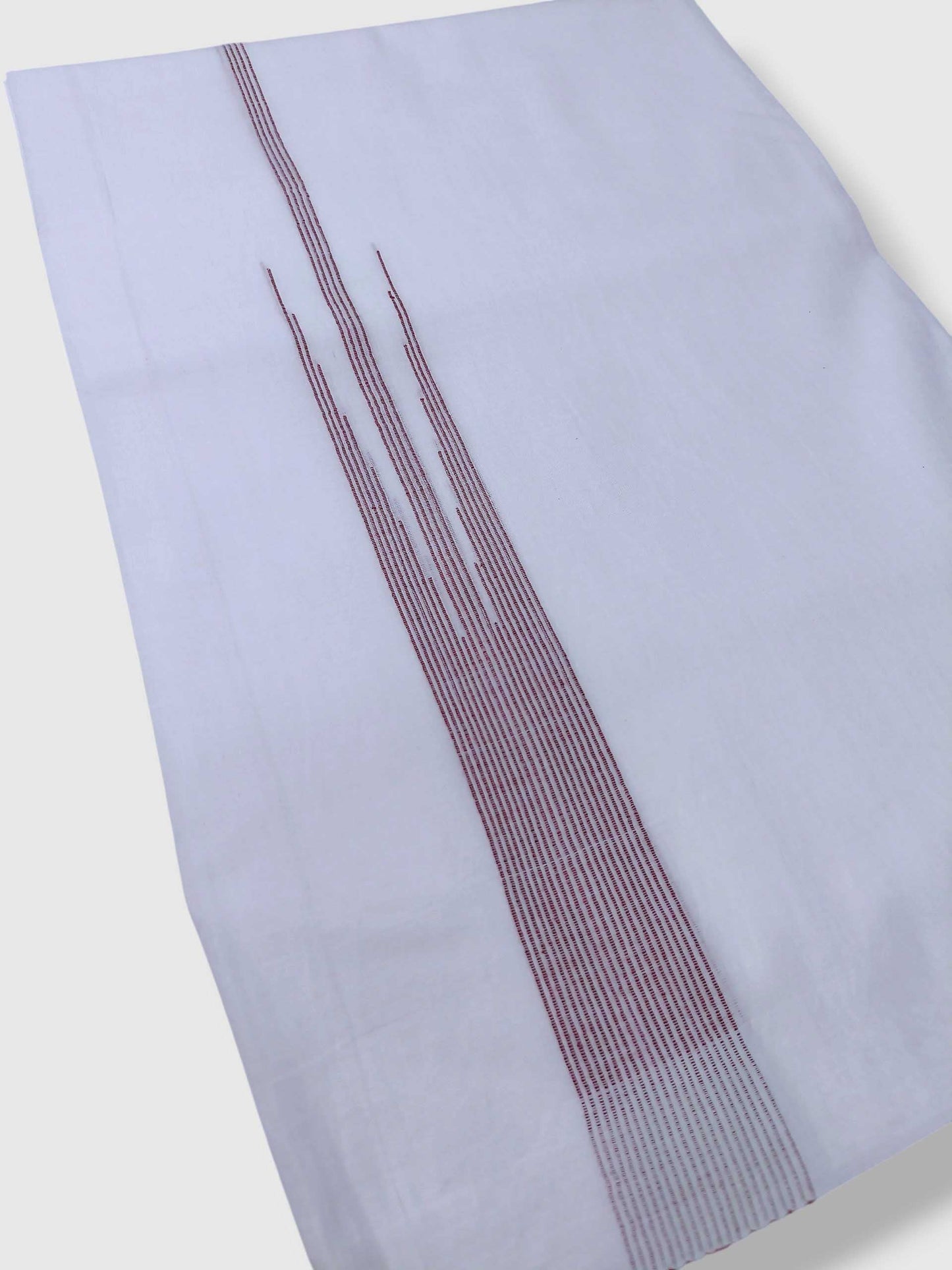 Pure White Cotton Men's Double Dhoti
