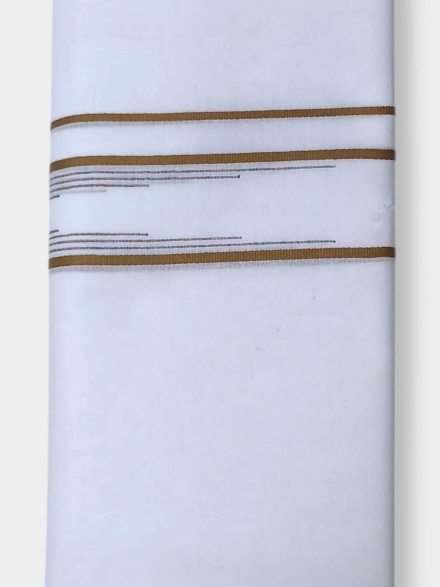 Pure White Cotton Men's Double Dhoti