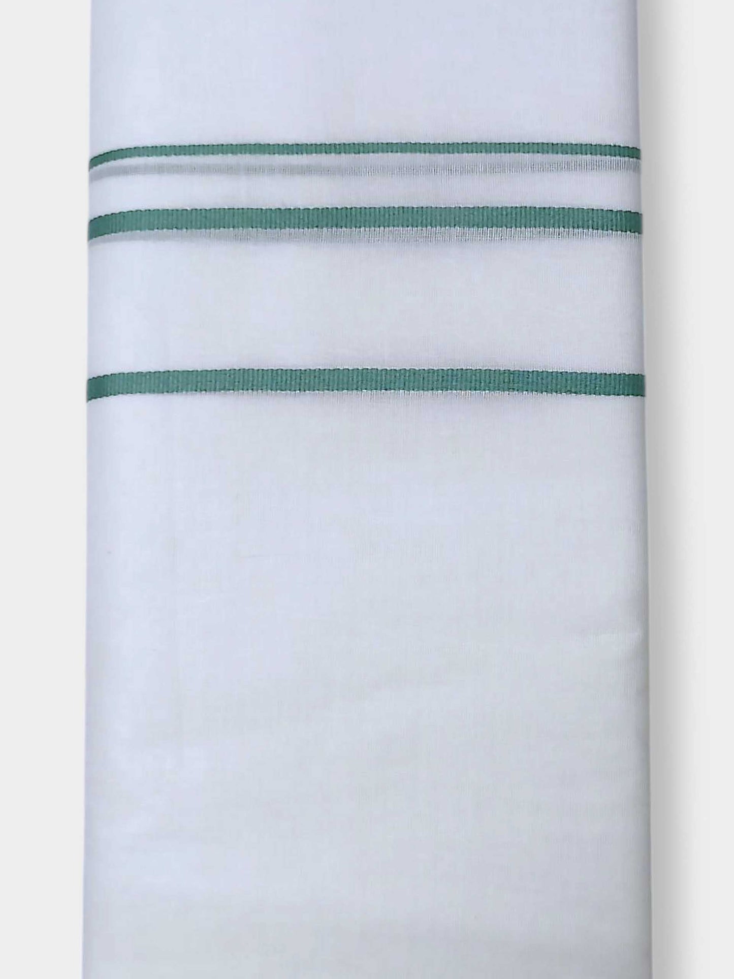 Pure White Cotton Men's Double Dhoti