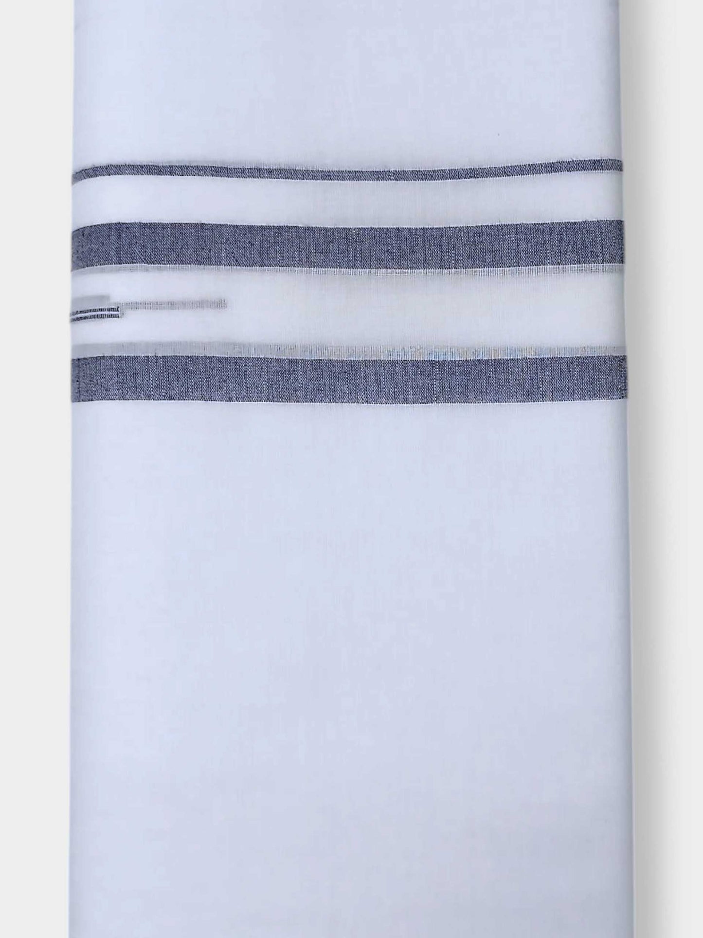 Pure White Cotton Men's Double Dhoti