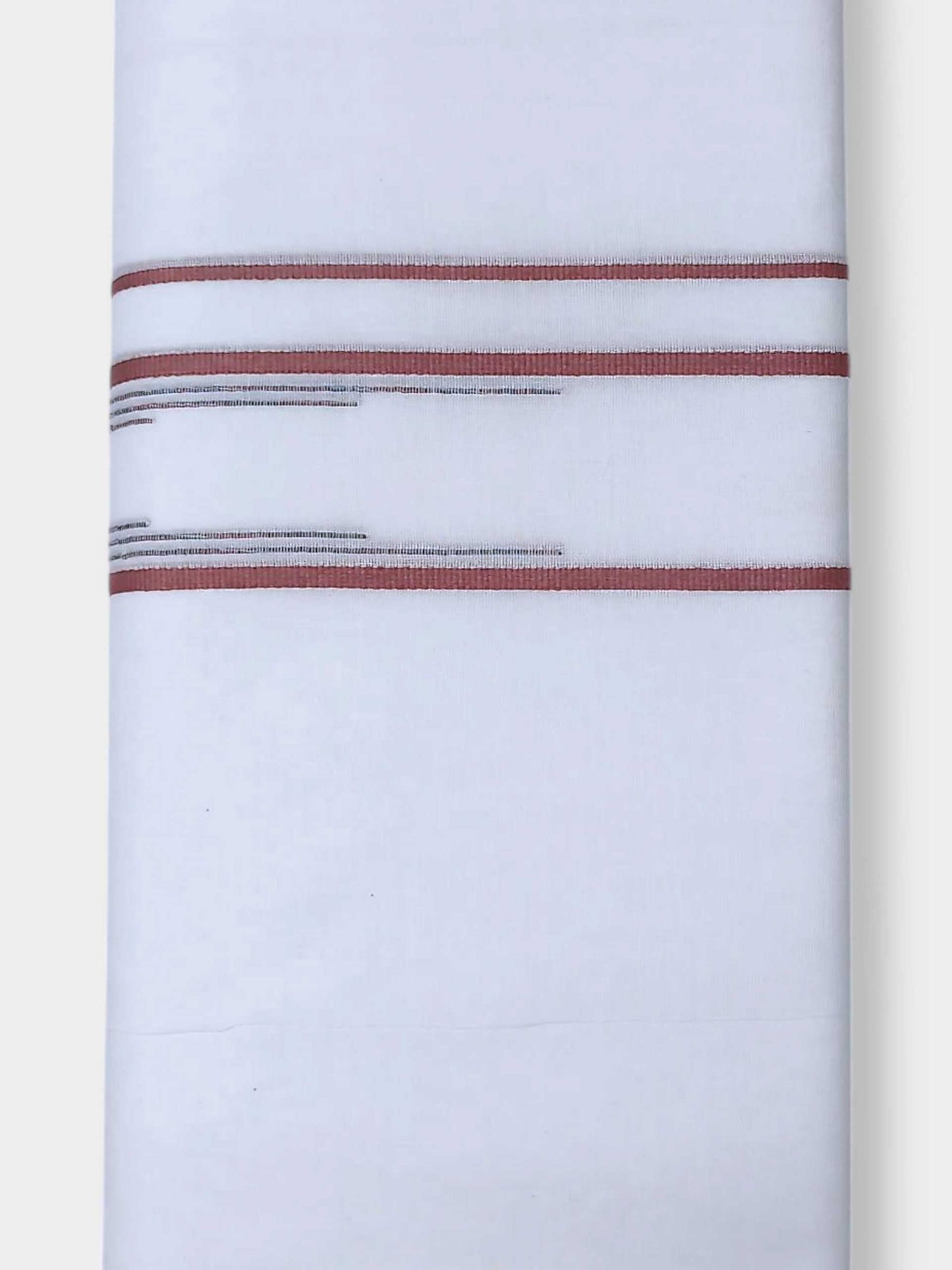Pure White Cotton Men's Double Dhoti