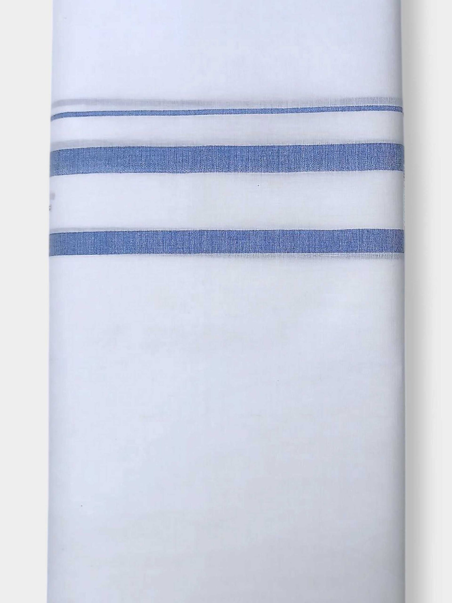 Pure White Cotton Men's Double Dhoti