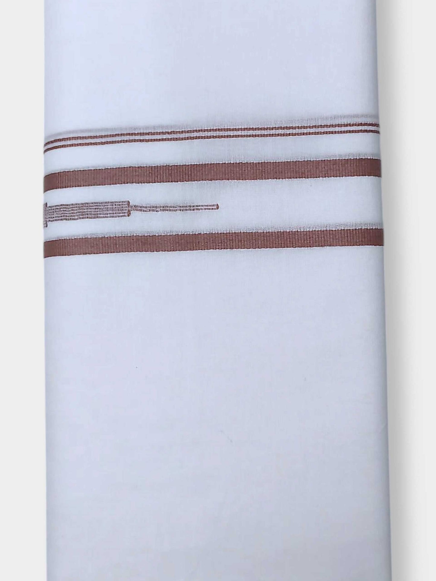 Pure White Cotton Men's Double Dhoti