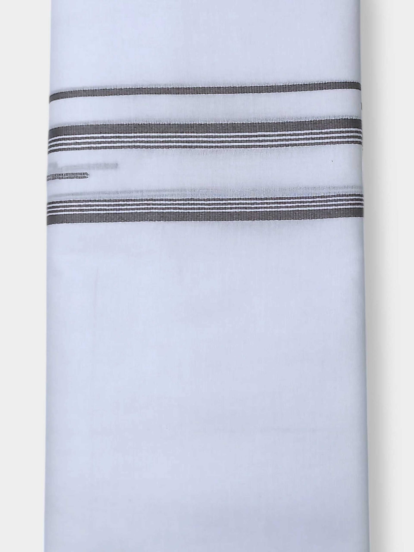 Pure White Cotton Men's Double Dhoti