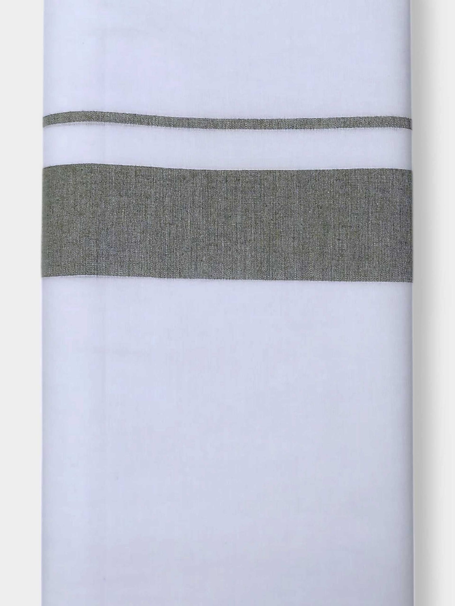 Pure White Cotton Men's Double Dhoti
