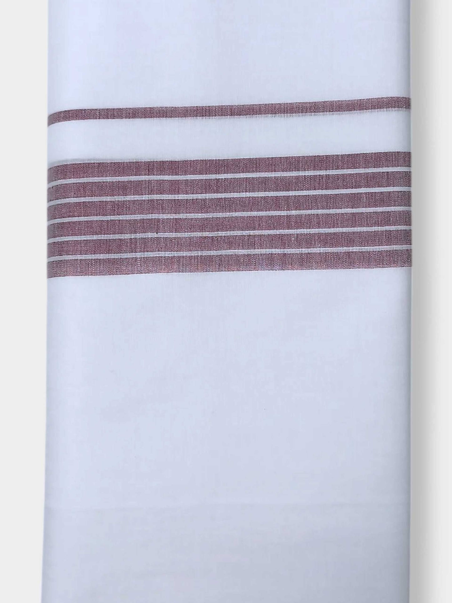 Pure White Cotton Men's Double Dhoti