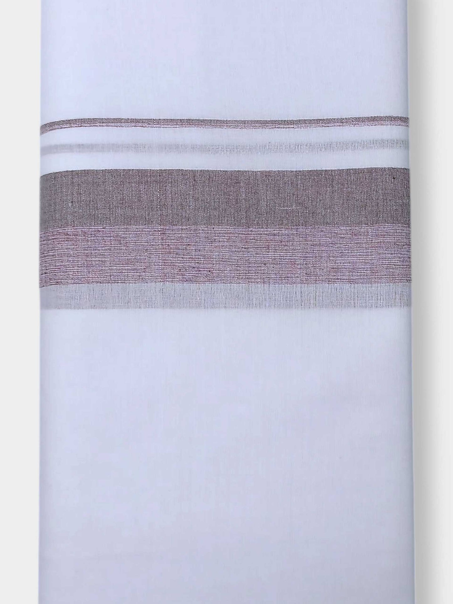 Pure White Cotton Men's Double Dhoti