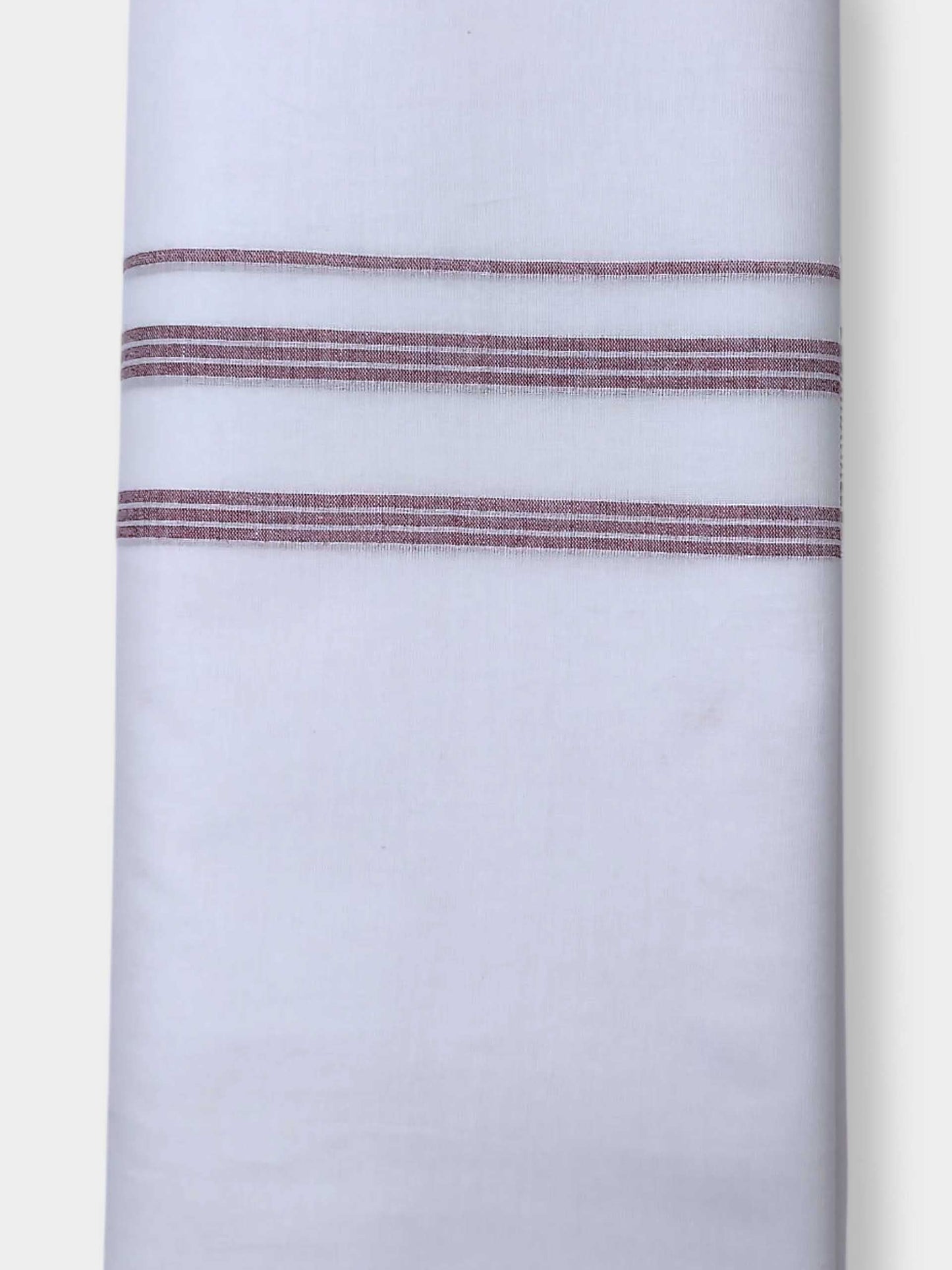 Pure White Cotton Men's Double Dhoti