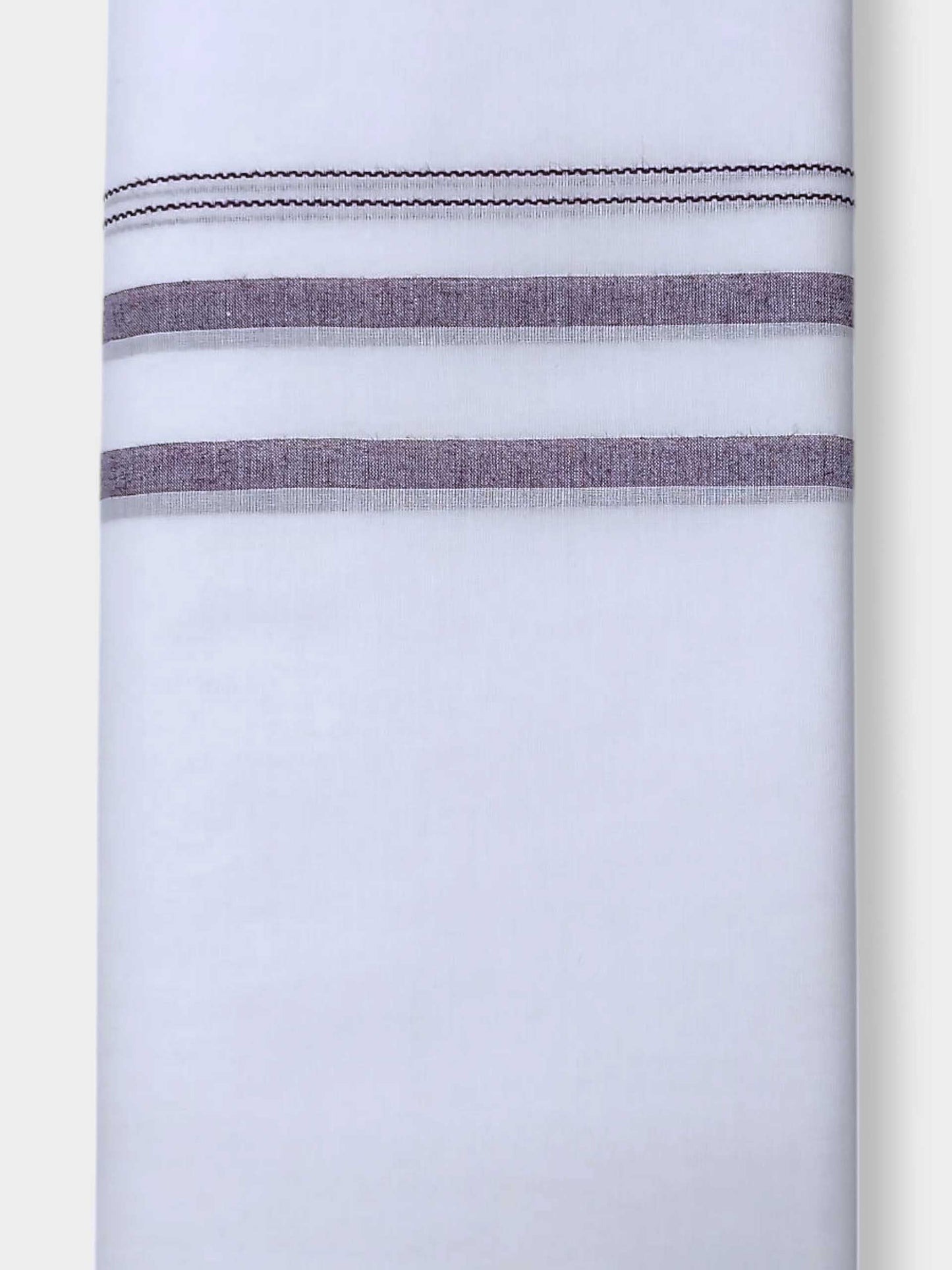 Pure White Cotton Men's Double Dhoti