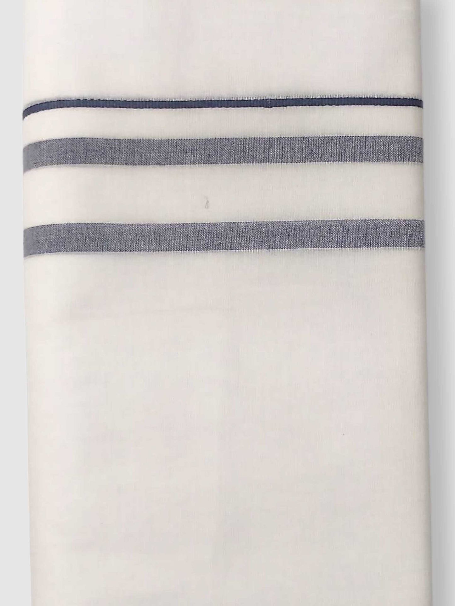 Pure White Cotton Men's Double Dhoti