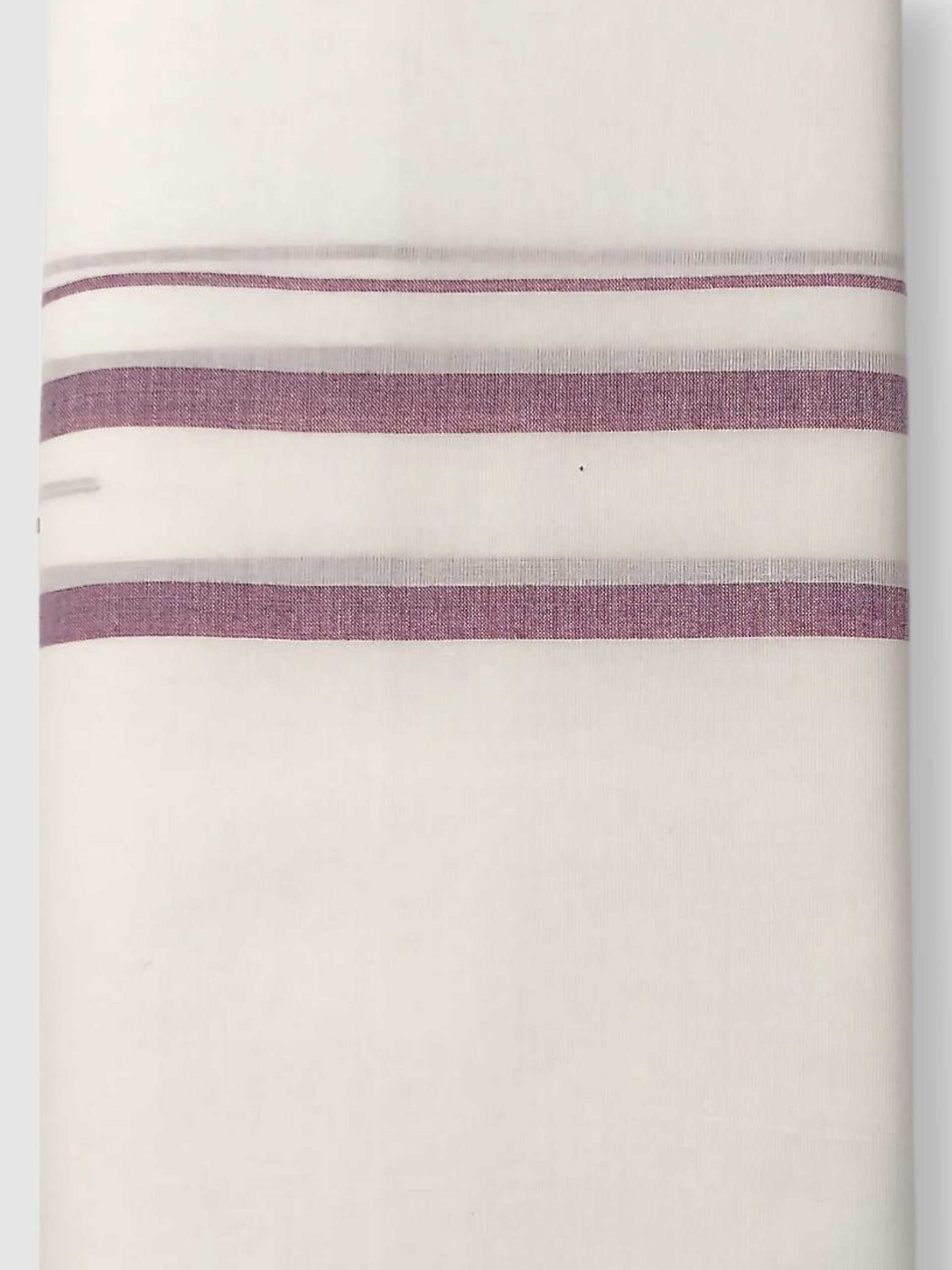 Pure White Cotton Men's Double Dhoti