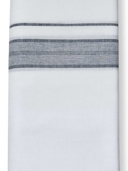 Single Kerala Pure White Mundu/Dhoti
