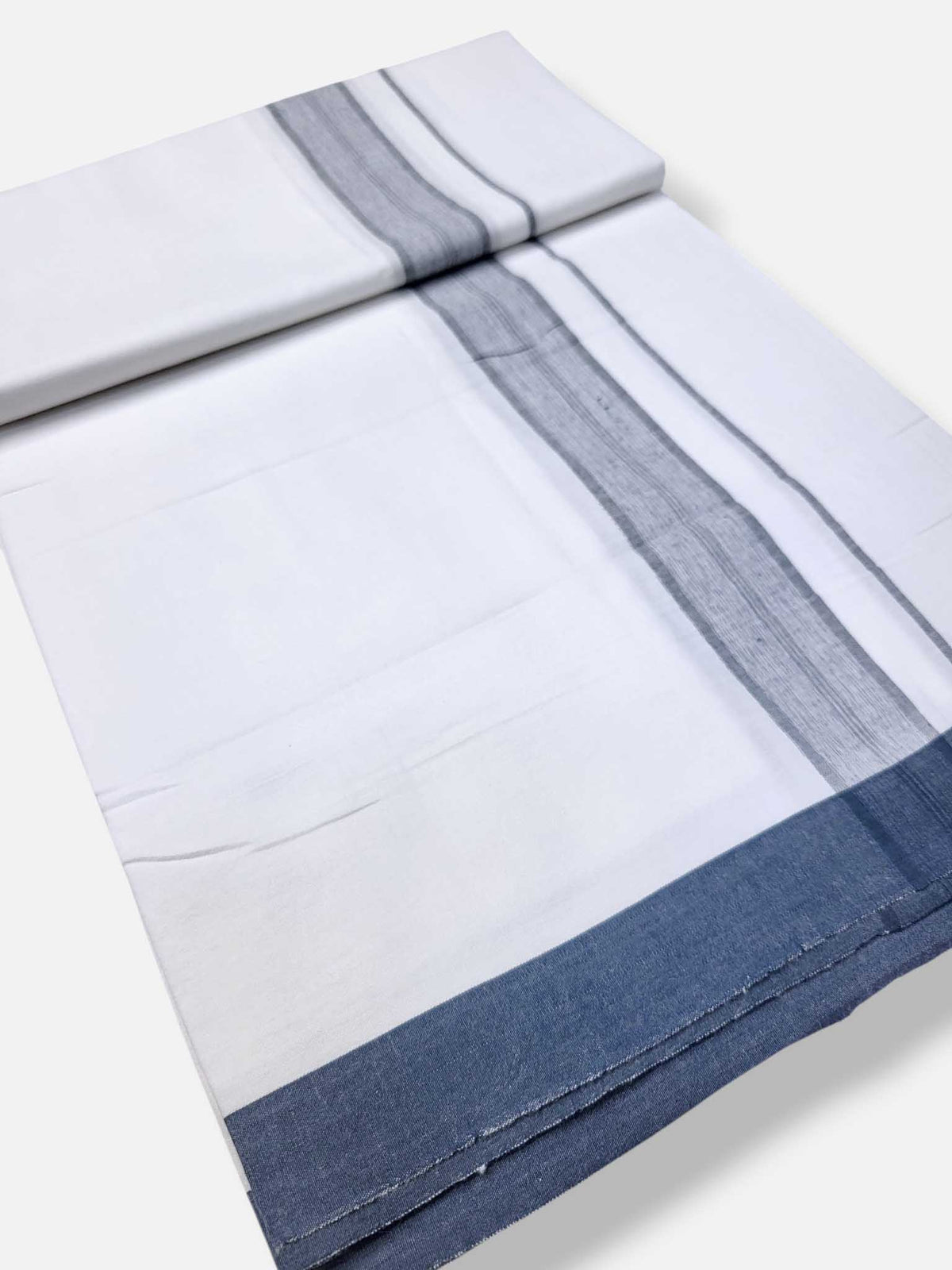Single Kerala Pure White Mundu/Dhoti