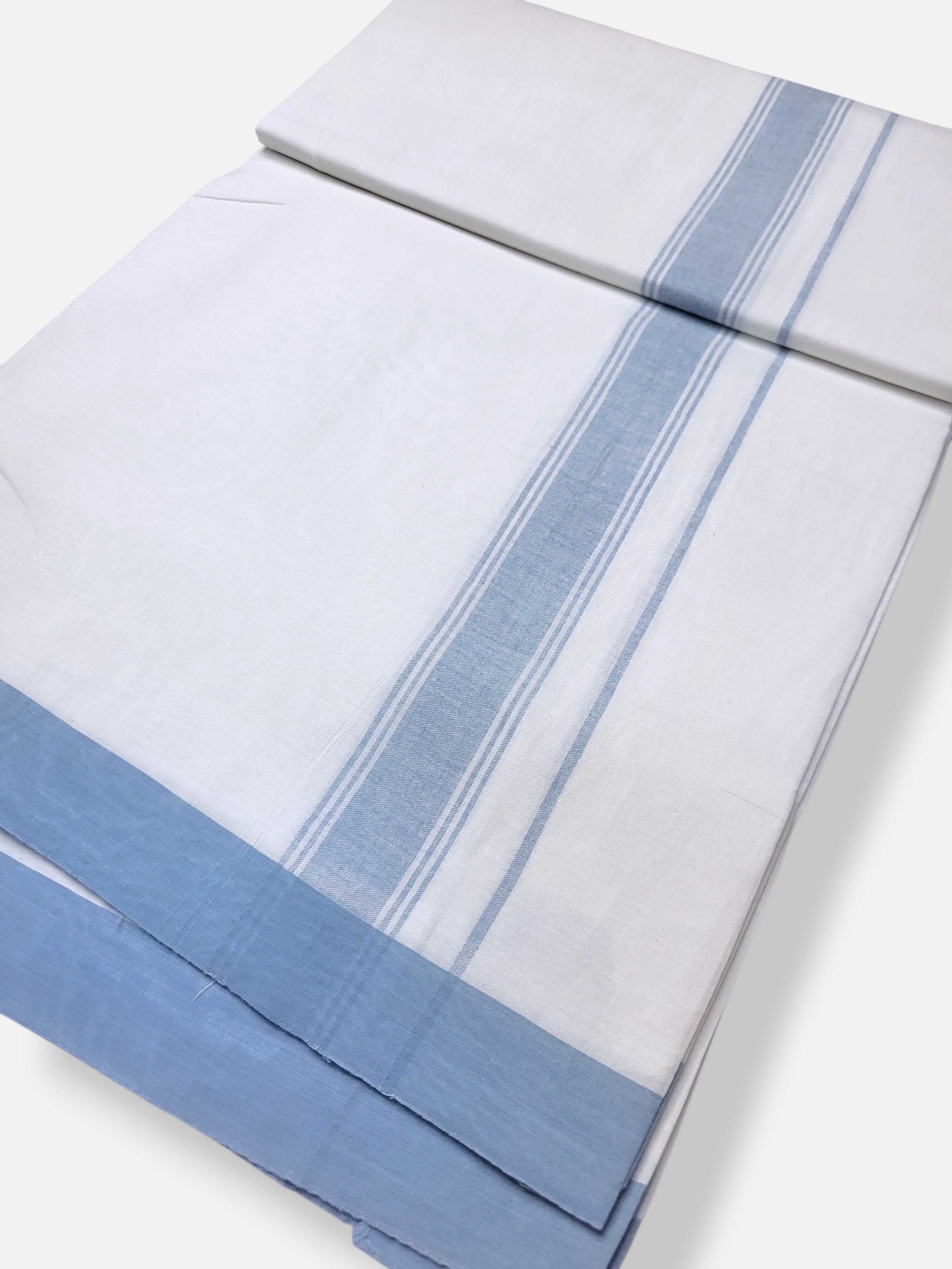 Single Kerala Pure White Mundu/Dhoti