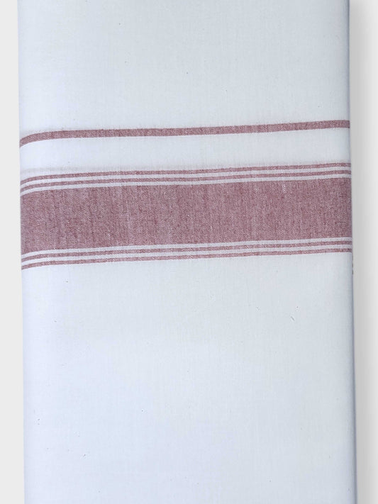 Single Kerala Pure White Mundu/Dhoti